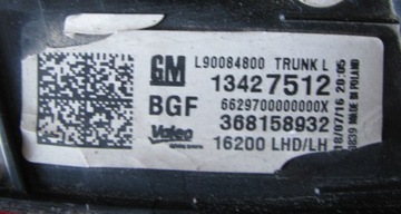 фото thumb №6, Opel astra v 5 k 2015- лампа зад універсал 13427512