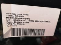 фото thumb №6, Двері задня правий лівий mini clubman f54 c3x