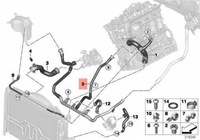 фото thumb №6, Шланг повернення обігрівача термостат bmw e81 e87 оригінальний 17127548242