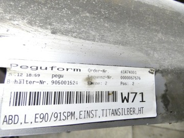 фото thumb №11, Bmw e90 e91 планка накладка порогова ліва м-пакет титан срібло