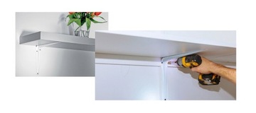 РУЧКА КРОНШТЕЙН УГЛОВОЙ ДЛЯ ПОЛКИ СЕРЫЙ 175x150