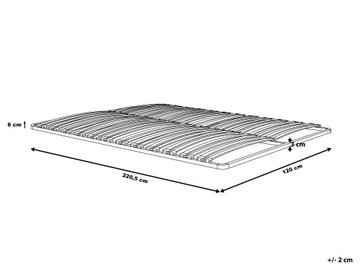 Stelaż do łóżka 120x220 metalowy podnoszony od boku wkład pod materac
