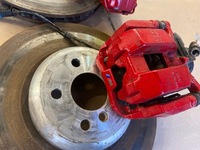 фото thumb №5, Bmw g20 g21 g22 g23 g26 g29 g01 гальма диски затискачі m набір червоний