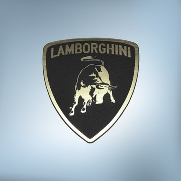 >>> Эмблема LAMBORGHINI 60x54 мм, черно-золотая наклейка, логотип, значок, символ