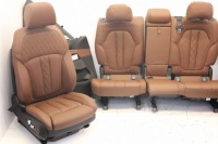 фото thumb №5, Сиденья диван обшивки комплект 7 os. bmw x5 g05 merino coffee bmw x5 g05 lci