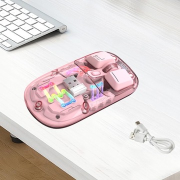 Беспроводная светодиодная мышь с USB-приемником. Беспроводная мышь.