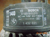 Bmw e31 e38 e39 540i 535i m62 v8 генератор bosch 140a 1432831 0123510010 Зі Шроту, фото thumb