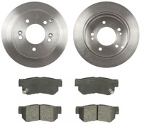 фото thumb №1, Тормозные диски + тормозные колодки тормозные задняя hyundai sonata v tucson magentis sportage ii
