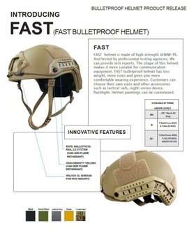 Тактический шлем Ballistic ACH High Cut