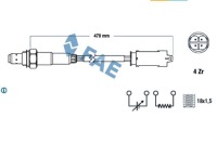 Датчик лямбда-зонд 77326 fae Оригинал, фото thumb
