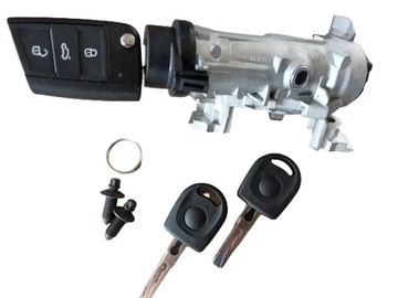 фото thumb №13, Новая org комплектная замок зажигания блокировка зажигания личинка замка vw golf vii touran iii