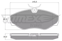 фото thumb №2, Tomex brakes гальмівні колодки ham. перед renault espace iii trafic ii 1.9d-3.0 1998-