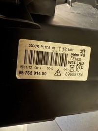 Купить Фара peugeot 508 rxh bi ксенон led поворотный правая европа комплектная, фото thumb