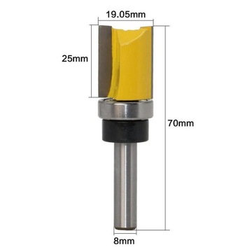 8mm trzpień 3/4 cala nr 2 trzy czwarte cala 25mm