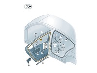 фото thumb №1, Прокладка двері зовнішня сторона правий-задній vw passat oe: 3g5839702b5ap