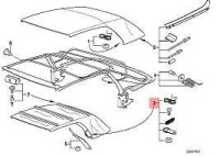 Набір ремонтний колонки c дах кабріолет bmw e36 8189989 54318189989 Ціна, фото thumb
