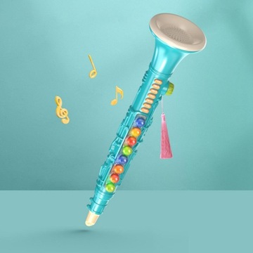 8-tonowy instrument muzyczny zielony klarnet