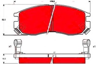 фото thumb №9, Trw gdb1128 набор тормозных колодок тормозных, тормоза дисковые