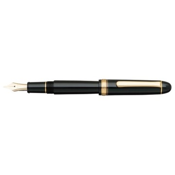 Перьевая ручка Platinum 3776 Century Gold Trim Black in Black
