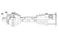 Nty привідний вал привідна audi a4 00-08 seat exeo 08- ліва опція 1 Ціна, фото thumb