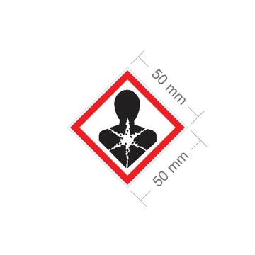 Oznakowanie chemikaliów- rakotwórcze 5x5cm 140szt