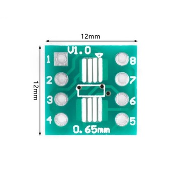 АДАПТЕР ДЛЯ ПЕЧАТНОЙ ПЛАТЫ АДАПТЕР SOP8 SOIC8 на DIP8 ДВУХСТОРОННИЙ С НОЖКАМИ