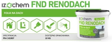 Фольга для покраски и герметизации кровли жидким рубероидом RENODACH 7024 10кг