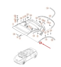 фото thumb №9, New vw beetle convertible 1y top frame передній правий ущільнювач 1y0871358a