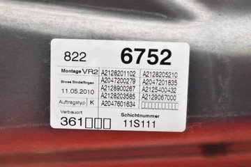 фото thumb №6, Подъемник стекла правый перед eu a2128201102 mercedes e-klasa w212 09-13