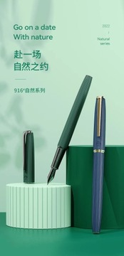 Металлическая перьевая ручка Pimio 916 Natural Series, твердая ручка EF 0,35 мм для каллиграфии