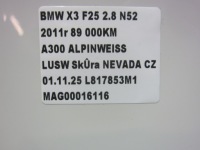 фото thumb №15, Bmw x3 f25 a300 альпийский белый 3 белый дверь правая задние правое зад w цвет