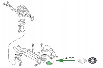 фото thumb №6, Заглушка egr 1.9 2.0 tdi seat alhambra altea leon