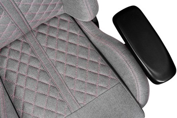 Fotel dla graczy Premium gamingowy biurowy YUMISU 2050 Cloud Pink Materiał