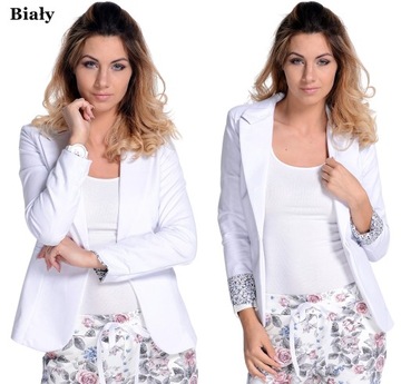 Женская хлопковая куртка, итальянский стиль, декорированные рукава, COLORS XL/42
