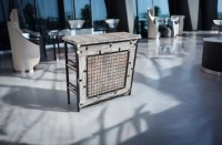 Ресепшн 120x40 «SAMBOR» — белый, стиль «лофт»