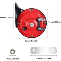 фото thumb №14, 2x гучний клаксон pociągu, електричний róg ślimaka