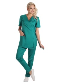 Косметический фартук, комплект кимоно + джинсы скинни, 3XL/4XL