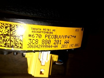 фото thumb №5, Vw passat 3aa рік 2015 консоль+ 2 x подушка безпеки+ 2 x pas