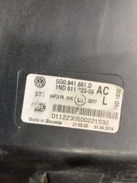 фото thumb №6, Vw golf vii 7 5g0 12-16 галоген противотуманная фара левая 5g0941661d