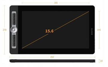 Графический планшет BOSTO BT-16HD PRO IPS с диагональю 15,6 дюйма