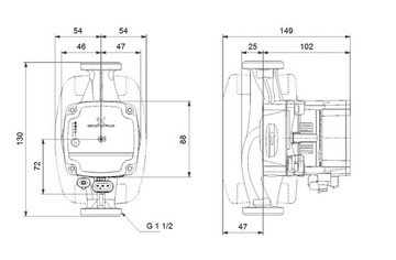 Насос Grundfos Alpha 1L 25-40/180 99160579