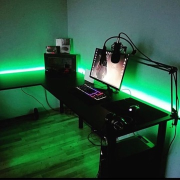 Угловой игровой стол LED MARCO GAME для офиса