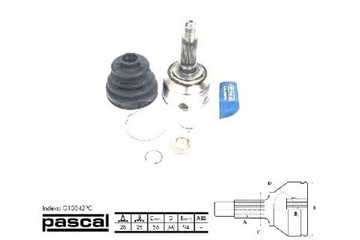 фото thumb №2, Pascal шарнір привідний зовнішній kia carnival i