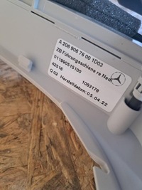 фото thumb №9, Mercedes w206 podajnik шторка правий напрямна