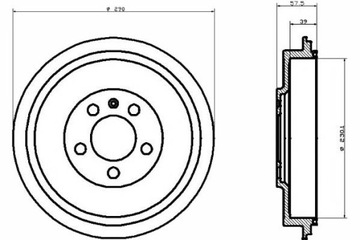 фото thumb №2, Барабани гальмівні skoda зад octavia 96- roomster 06-