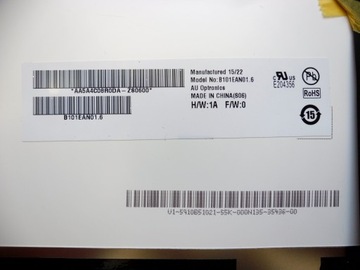Asus Memo 10 ME103K B101EAN01.6 Матрица 1280×800
