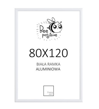 БЕЛАЯ АЛЮМИНИЕВАЯ РАМА 80x120 ФОТО-ПЛАКАТ-ПАЗЗЛ