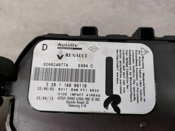 фото thumb №5, Подушка подушка безопасности сиденья правая renault espace iv