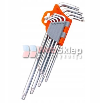 НАБОР АЛЮМИНИЕВЫХ КЛЮЧЕЙ TORX STAR IMBUS 9 ШТ.