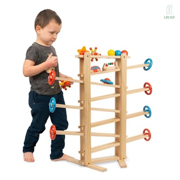 ДЕРЕВЯННАЯ ПОЛКА ДЛЯ ШАРОВ MONTESSORI IRI 70см